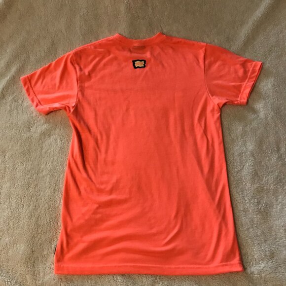 Billionaire Boys Club Ice Cream Bright Orange Spider Webs T Size S Like New! - Picture 4 of 8